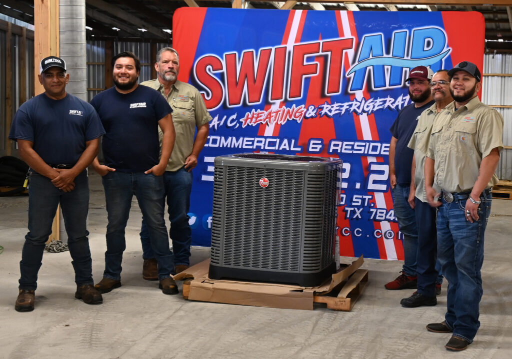 Swift Air is an air conditioning company in Corpus Christi, Texas that services portable ac units, window units, ac compressors, ac installations, window units, and mini split air conditioners.